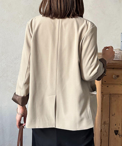 內裡撞色 西裝剪裁 西裝外套