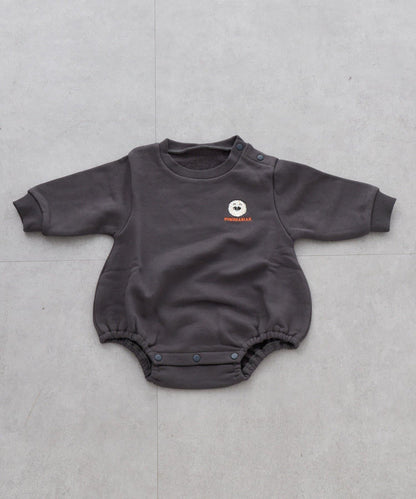 狗狗刺繡衛衣面料嬰兒連體衣（色）