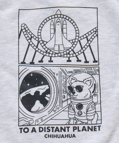 狗狗刺繡衛衣面料嬰兒連體衣（色）