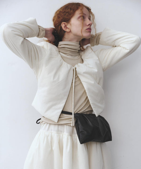 透視抽褶 AMOMENTO SHEER SHIRRING PADDED TOP 上衣