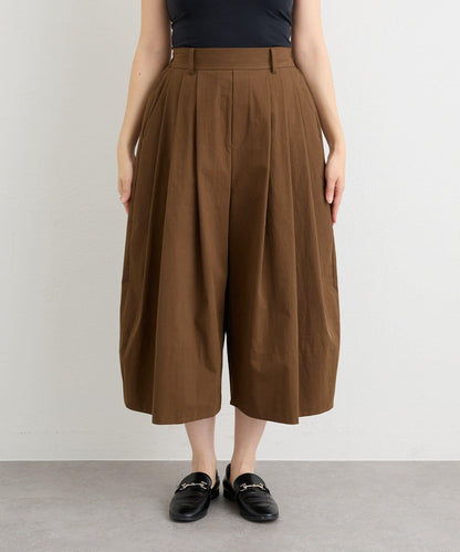 趣味感設計 褶襉闊腿 裙褲