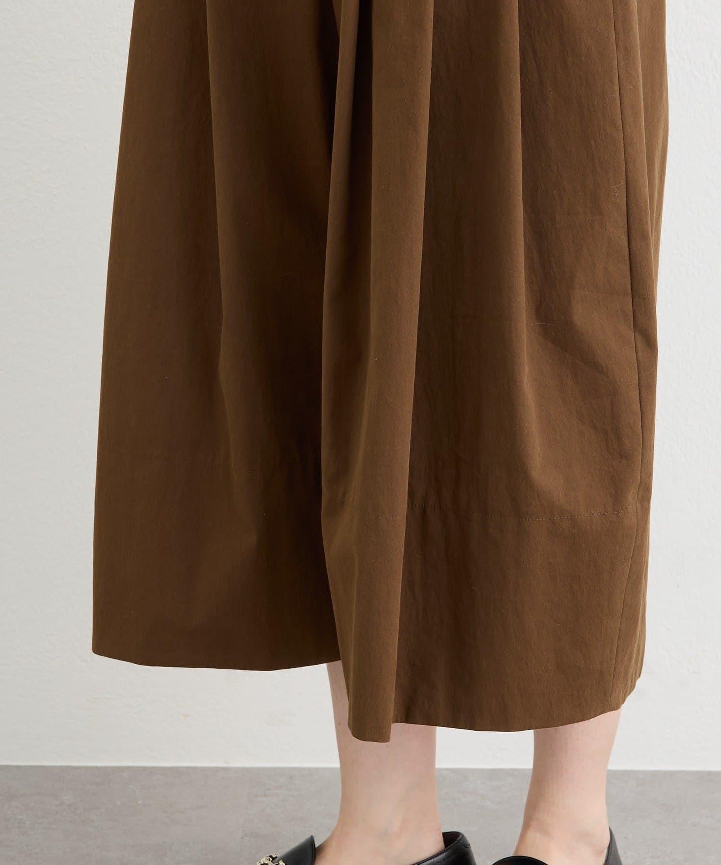 趣味感設計 褶襉闊腿 裙褲