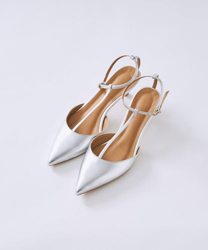 銀色綁帶 穆勒鞋