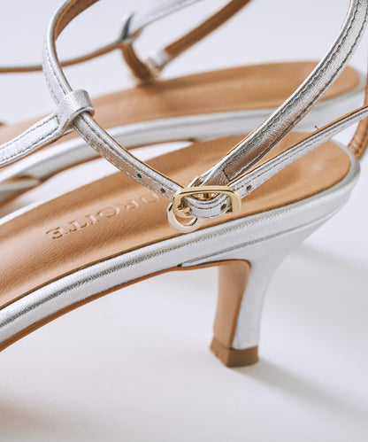 銀色綁帶 穆勒鞋