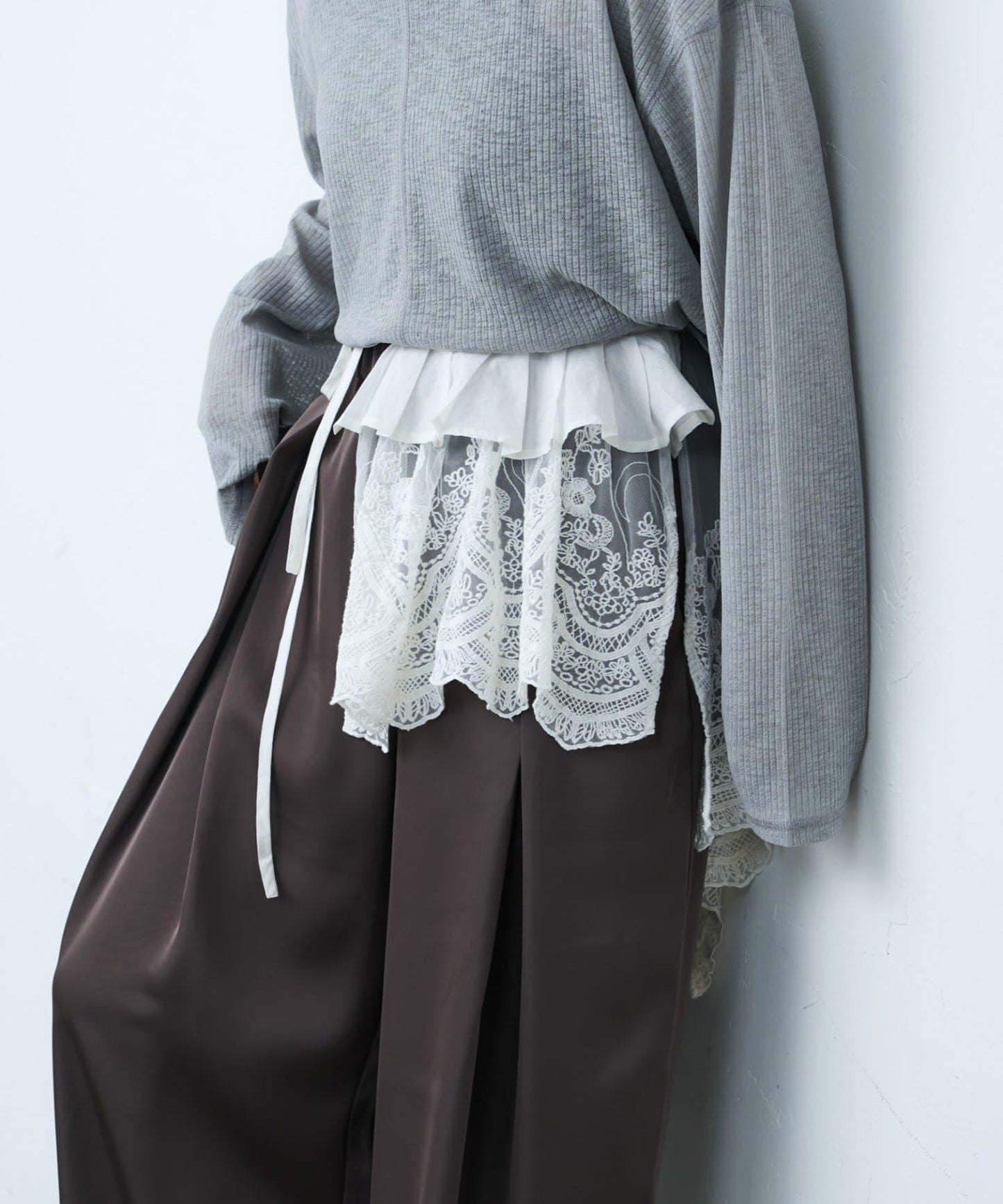 india 多用蕾絲假領