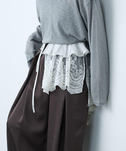 india 多用蕾絲假領