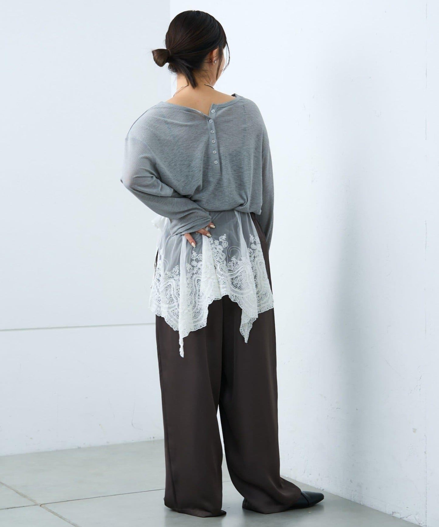 india 多用蕾絲假領