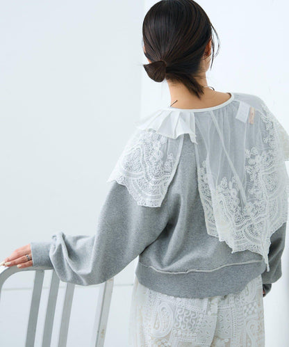 india 多用蕾絲假領