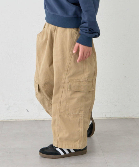 兒童中性彎腿工裝褲（含青少年尺碼）