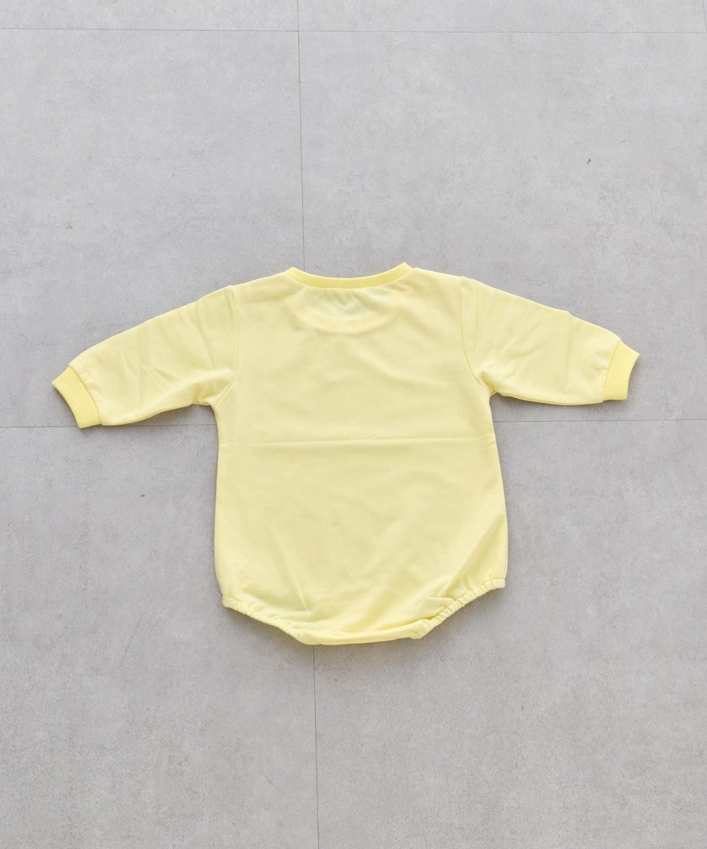 KIDS 做舊色LOGO輕薄裡毛連體衣