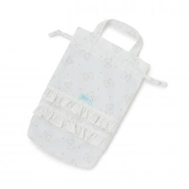 防潑水防汙耐用防UV 蝴蝶結荷葉邊 校園適用 鞋袋