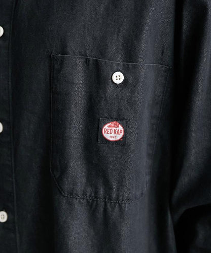 Tencel denim 無領 襯衫連衣裙