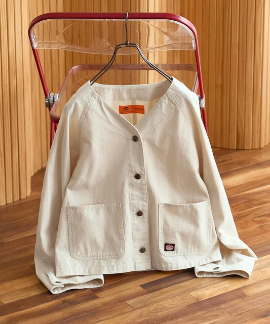 聯名 無領V領 夾克（套裝可搭配）