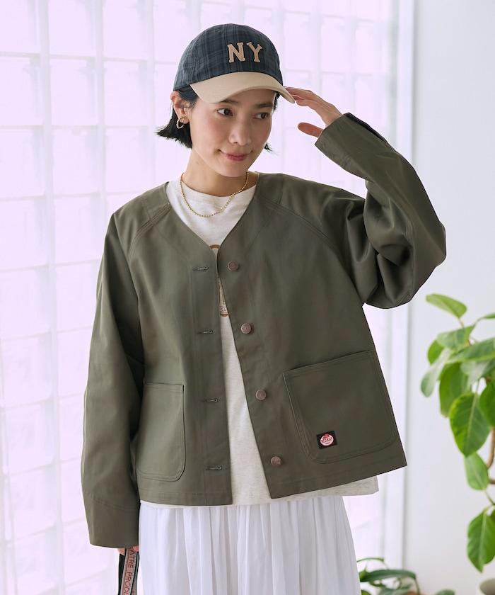 聯名 無領V領 夾克（套裝可搭配）