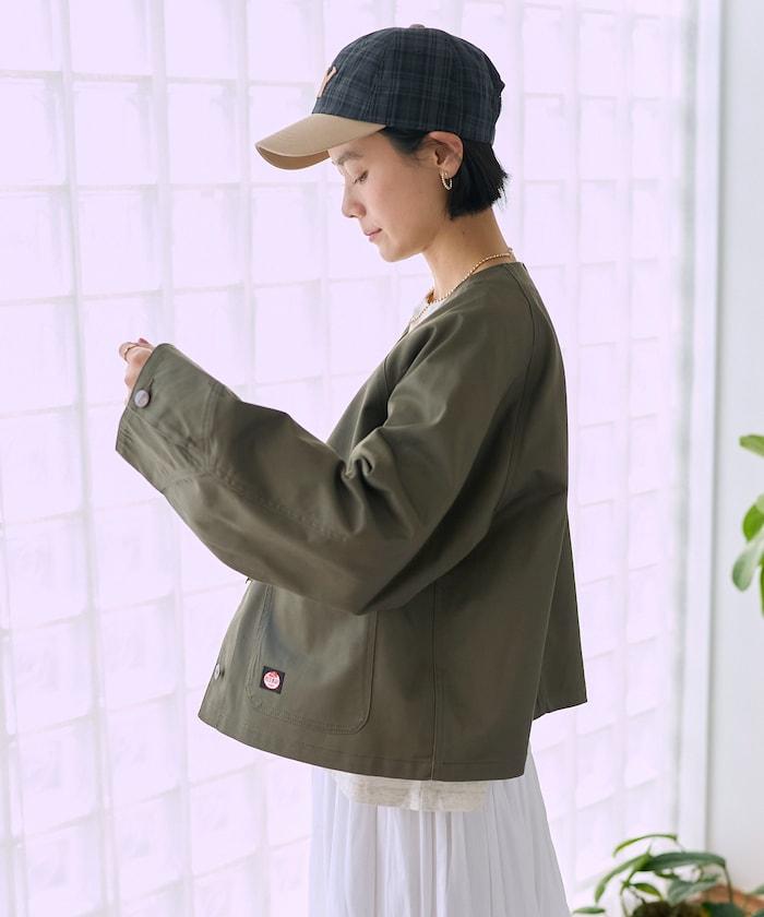 聯名 無領V領 夾克（套裝可搭配）