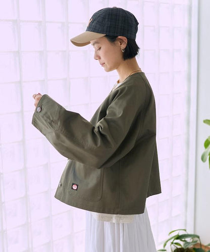 聯名 無領V領 夾克（套裝可搭配）