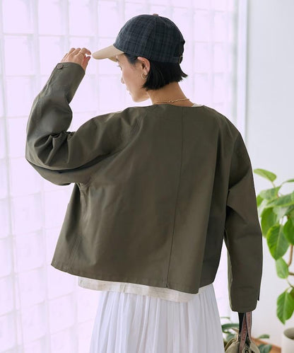 聯名 無領V領 夾克（套裝可搭配）