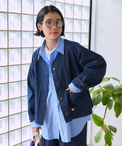 聯名 無領V領 夾克（套裝可搭配）