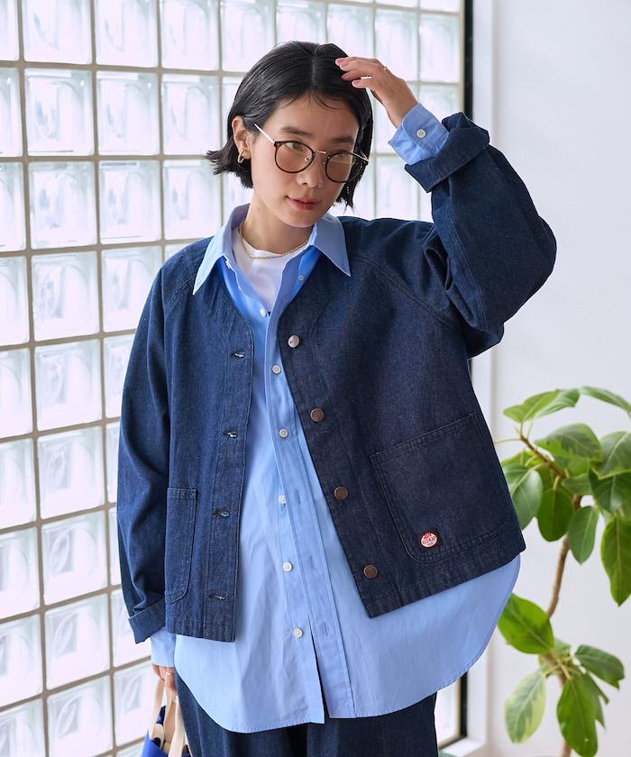 聯名 無領V領 夾克（套裝可搭配）