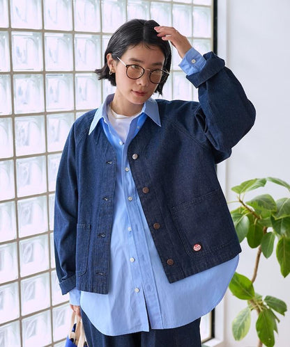 聯名 無領V領 夾克（套裝可搭配）