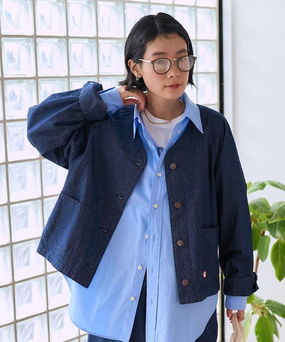 聯名 無領V領 夾克（套裝可搭配）