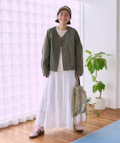 聯名 無領V領 夾克（套裝可搭配）