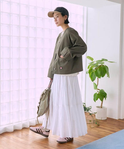 聯名 無領V領 夾克（套裝可搭配）