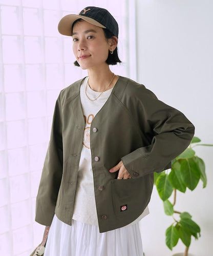 聯名 無領V領 夾克（套裝可搭配）