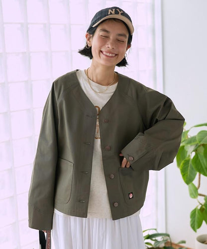 聯名 無領V領 夾克（套裝可搭配）