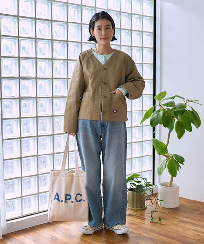 聯名 無領V領 夾克（套裝可搭配）