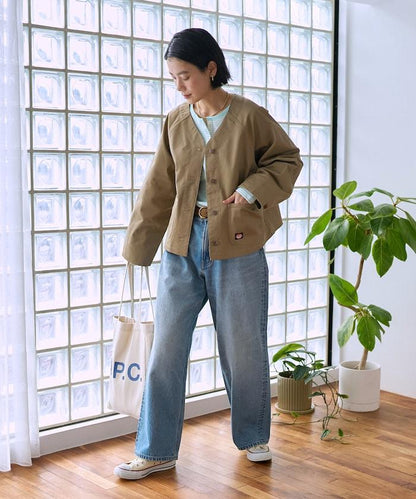 聯名 無領V領 夾克（套裝可搭配）