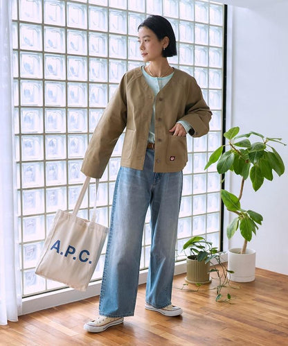 聯名 無領V領 夾克（套裝可搭配）