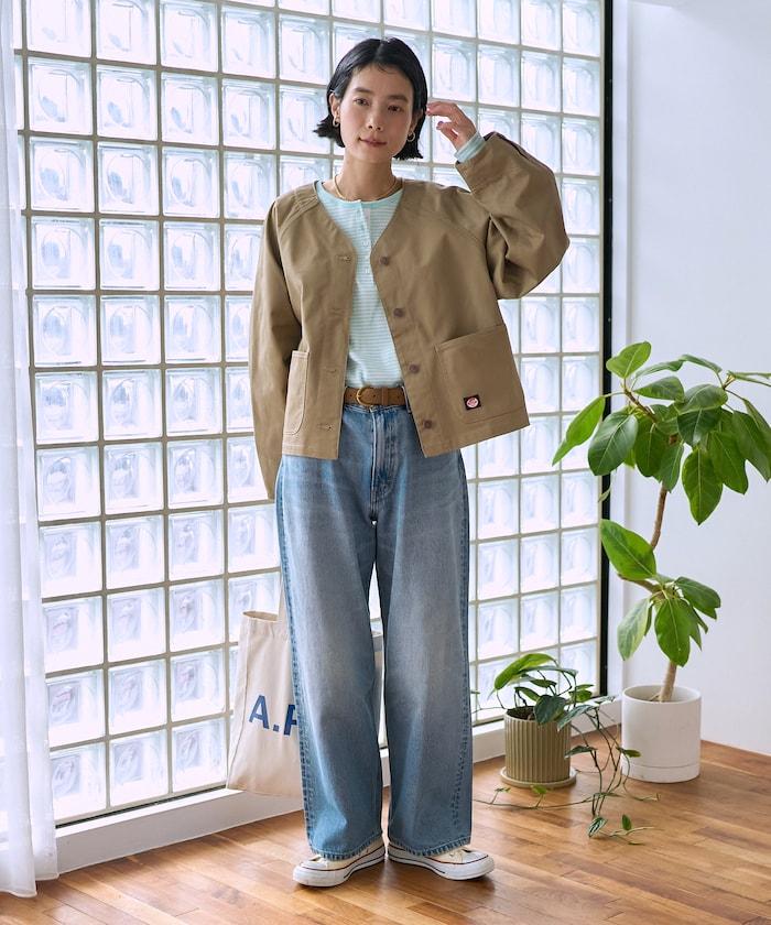 聯名 無領V領 夾克（套裝可搭配）