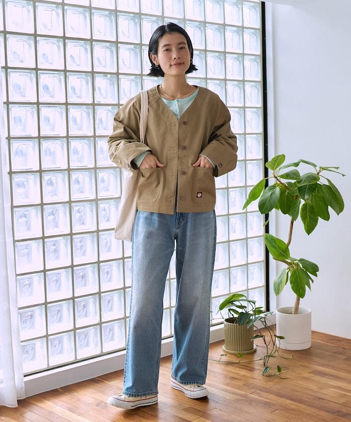 聯名 無領V領 夾克（套裝可搭配）