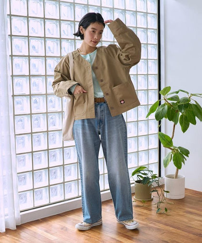 聯名 無領V領 夾克（套裝可搭配）