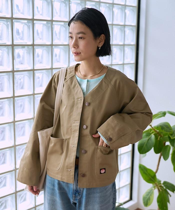 聯名 無領V領 夾克（套裝可搭配）