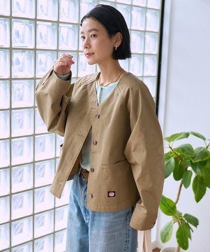 聯名 無領V領 夾克（套裝可搭配）