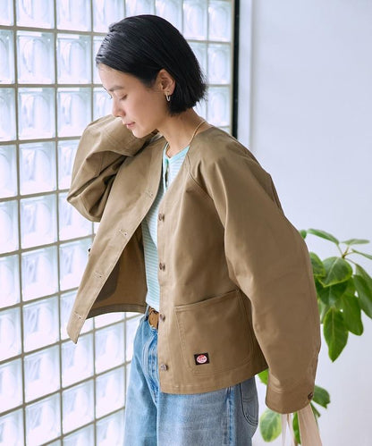 聯名 無領V領 夾克（套裝可搭配）