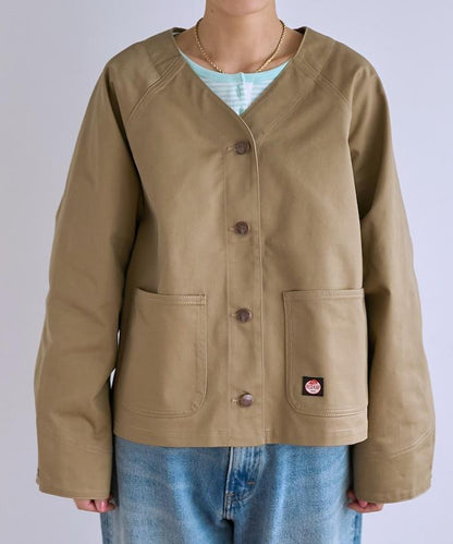 聯名 無領V領 夾克（套裝可搭配）