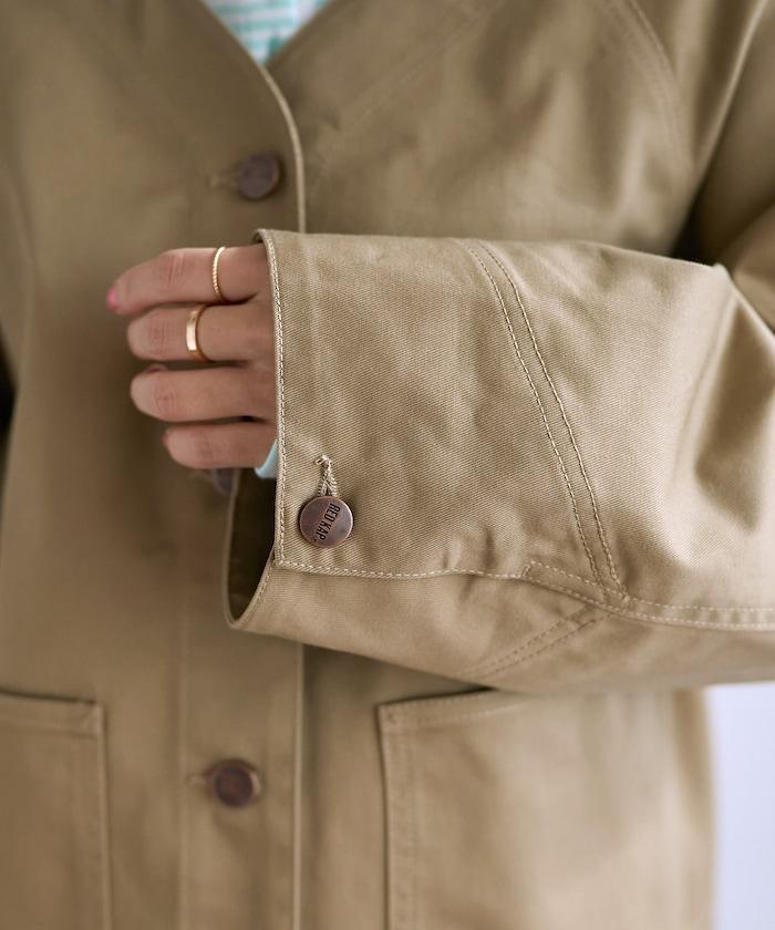 聯名 無領V領 夾克（套裝可搭配）