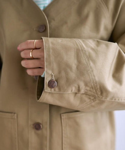 聯名 無領V領 夾克（套裝可搭配）