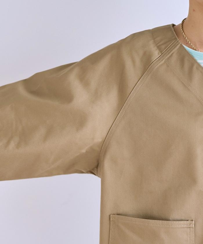 聯名 無領V領 夾克（套裝可搭配）