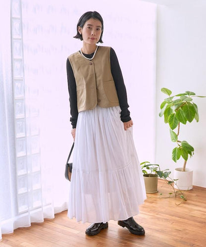 特別款後抽褶設計馬甲（可成套）