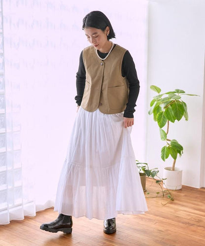 特別款後抽褶設計馬甲（可成套）