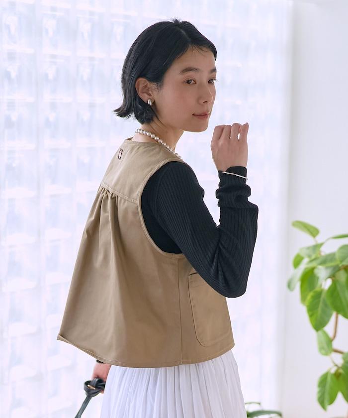 特別款後抽褶設計馬甲（可成套）