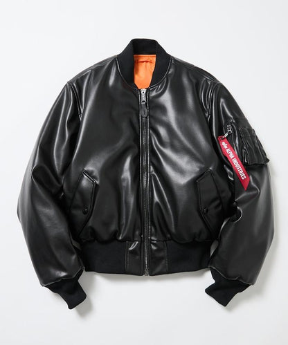 聯名 LEATHERETTE MA-1 夾克
