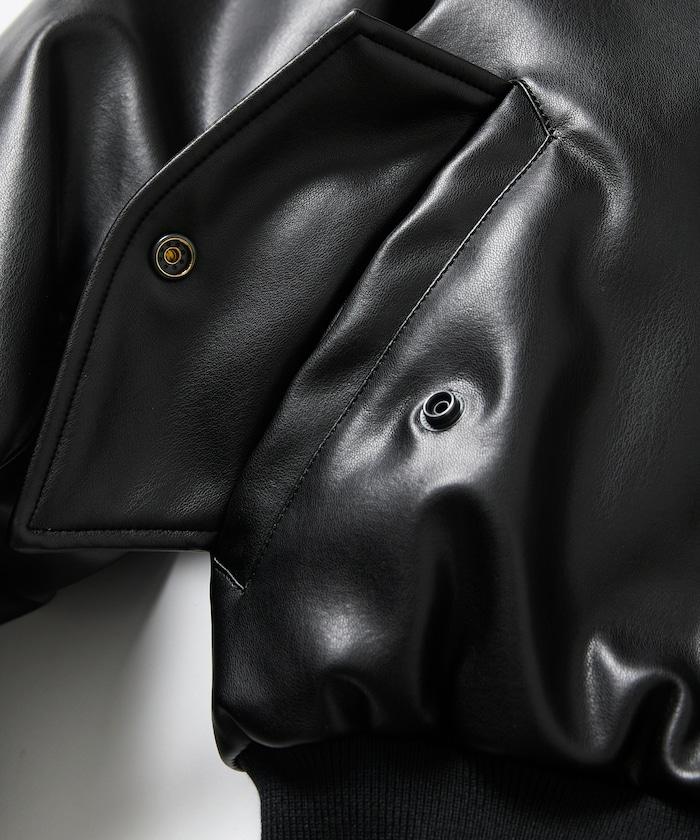 聯名 LEATHERETTE MA-1 夾克