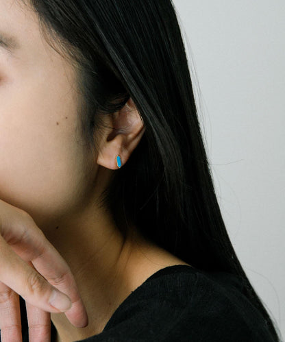 METIER Astra Hexa Turquoise Stud 耳釘