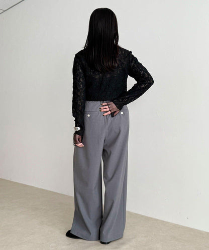 網紗拼接蕾絲長袖T恤