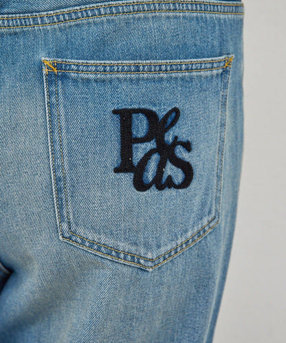 皮帶裝飾 軟質牛仔 牛仔褲